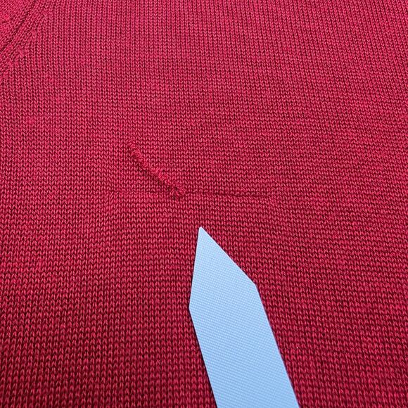 Soft Surroundings Sweater Tunic Womens Medium Burgundy Zip Hemp Tencel Cashmere - Picture 15 of 16